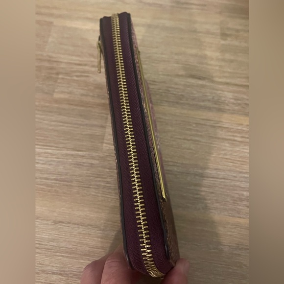 FOSSIL Liza Snakeskin Leather Zip Clutch Wallet Wristlet - Picture 11 of 12